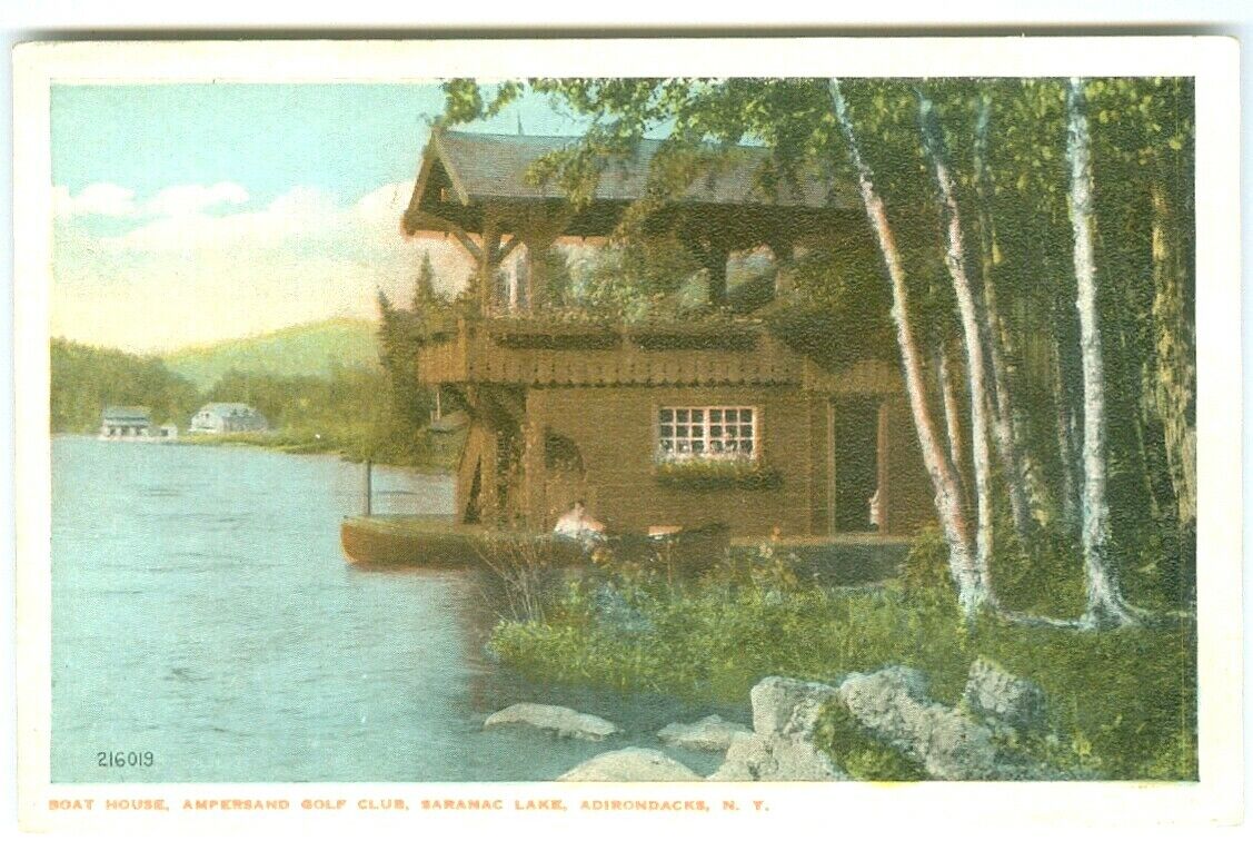 Saranac Lake NY Boat House, Ampersand Golf Club