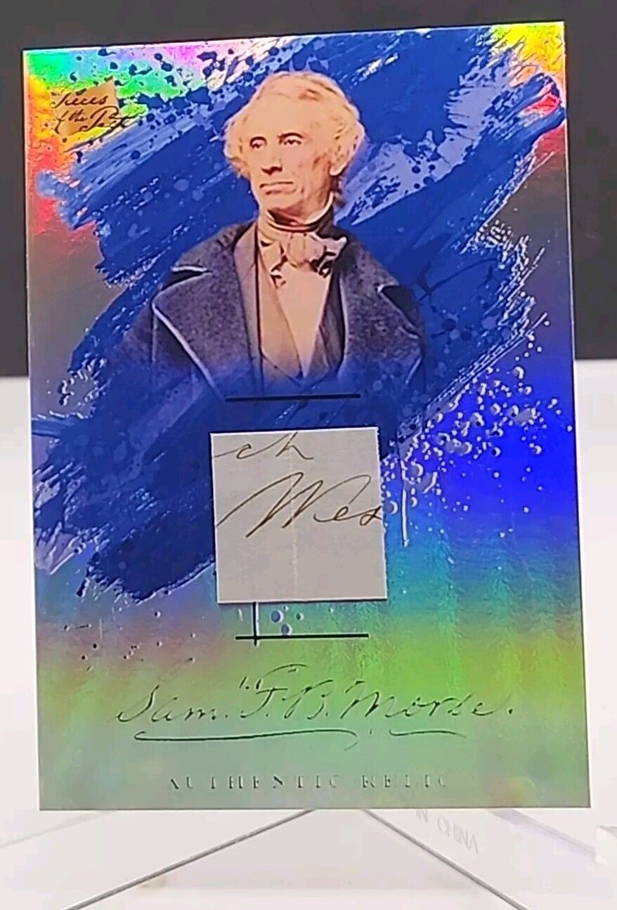 2023 Pieces Of The Past SAMUEL MORSE HANDWRTING AUTHENTIC Chrome RELIC