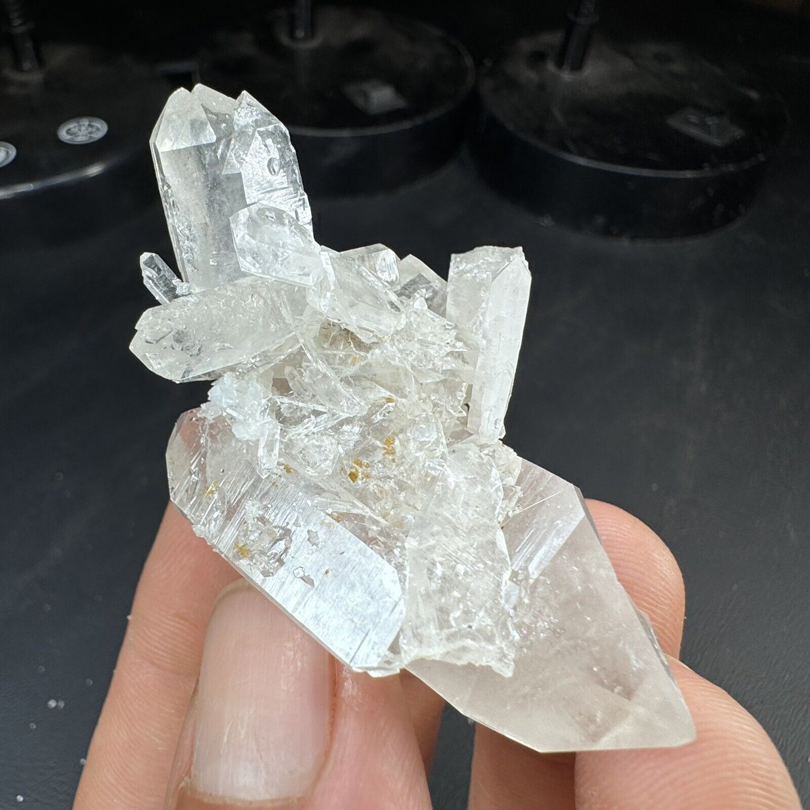Quartz Crystal Cluster with Adularia Inclusions | Hamilton Hill Mine Arkansas
