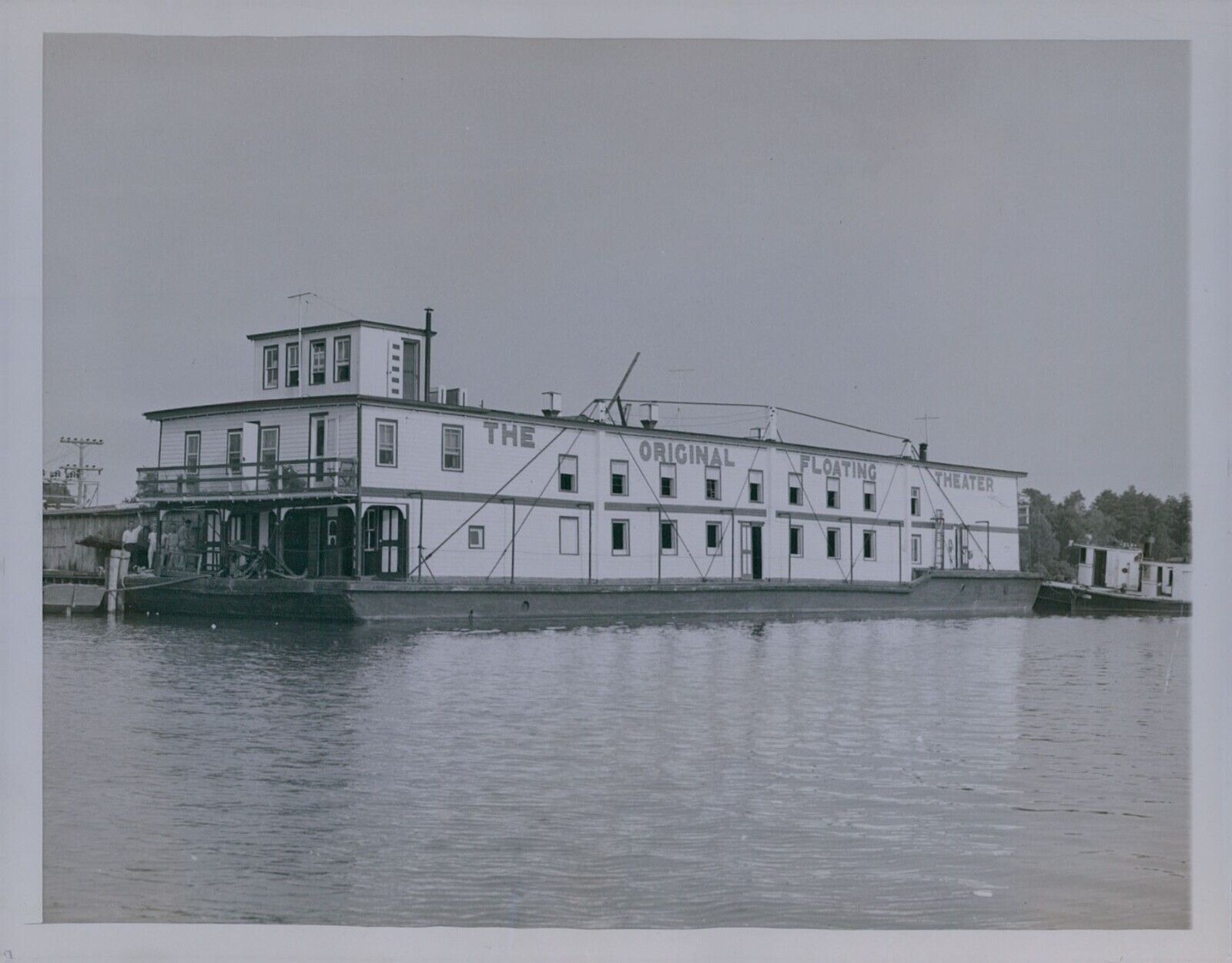 1936 Original Floating Theater Showboat Press Photo 