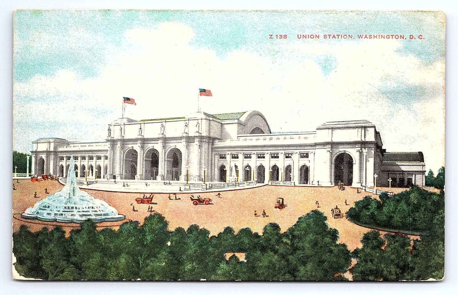 Postcard Union Train Station Washington DC