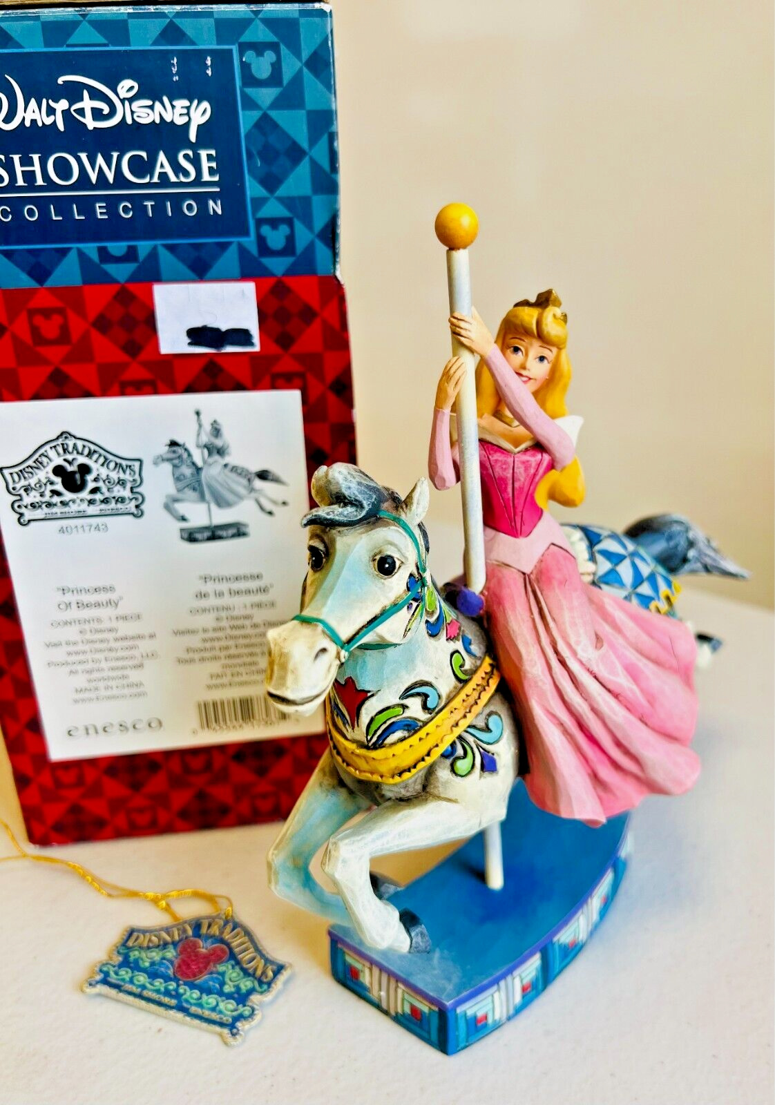 Disney Traditions Aurora Sleeping Beauty \'Princess of Beauty\' Carousel Horse New