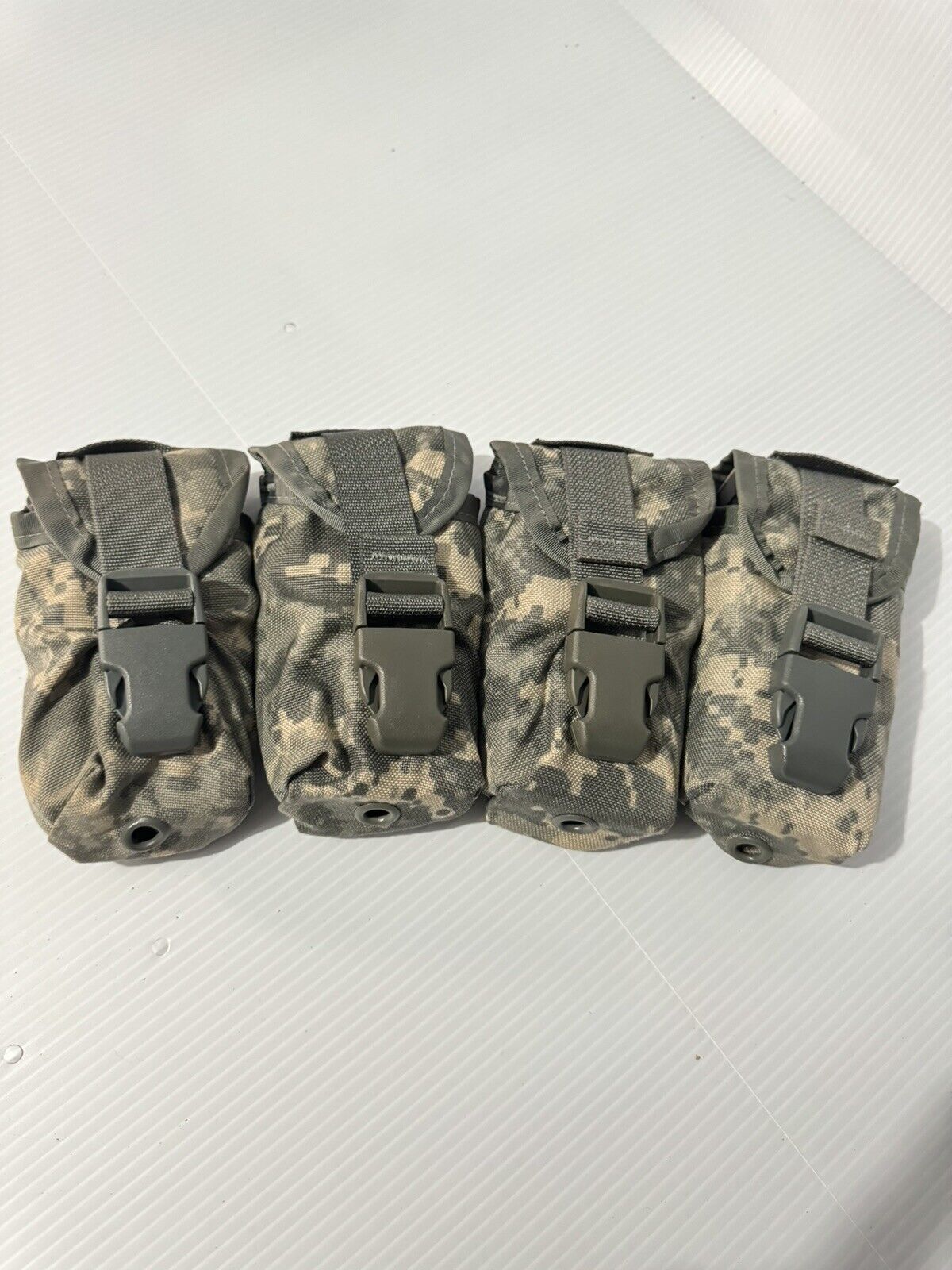 4 - USGI US Military Molle II Army ACU UCP Digital Camo Flash Bang Grenade Pouch