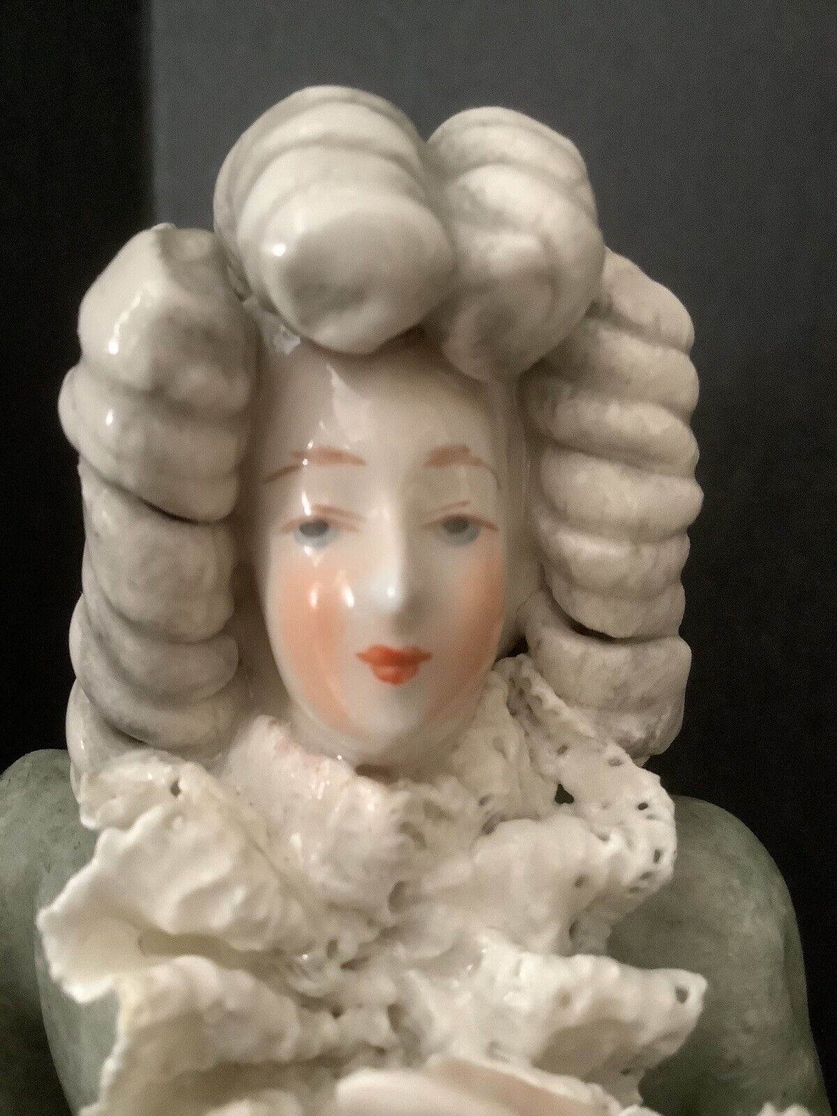 Vintage Cordey King Louis Antoinette Porcelain Lace Figurine