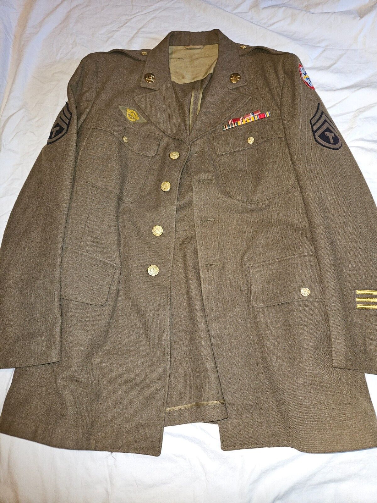 wwII Army Class A Uniform Jacket 44L MINT