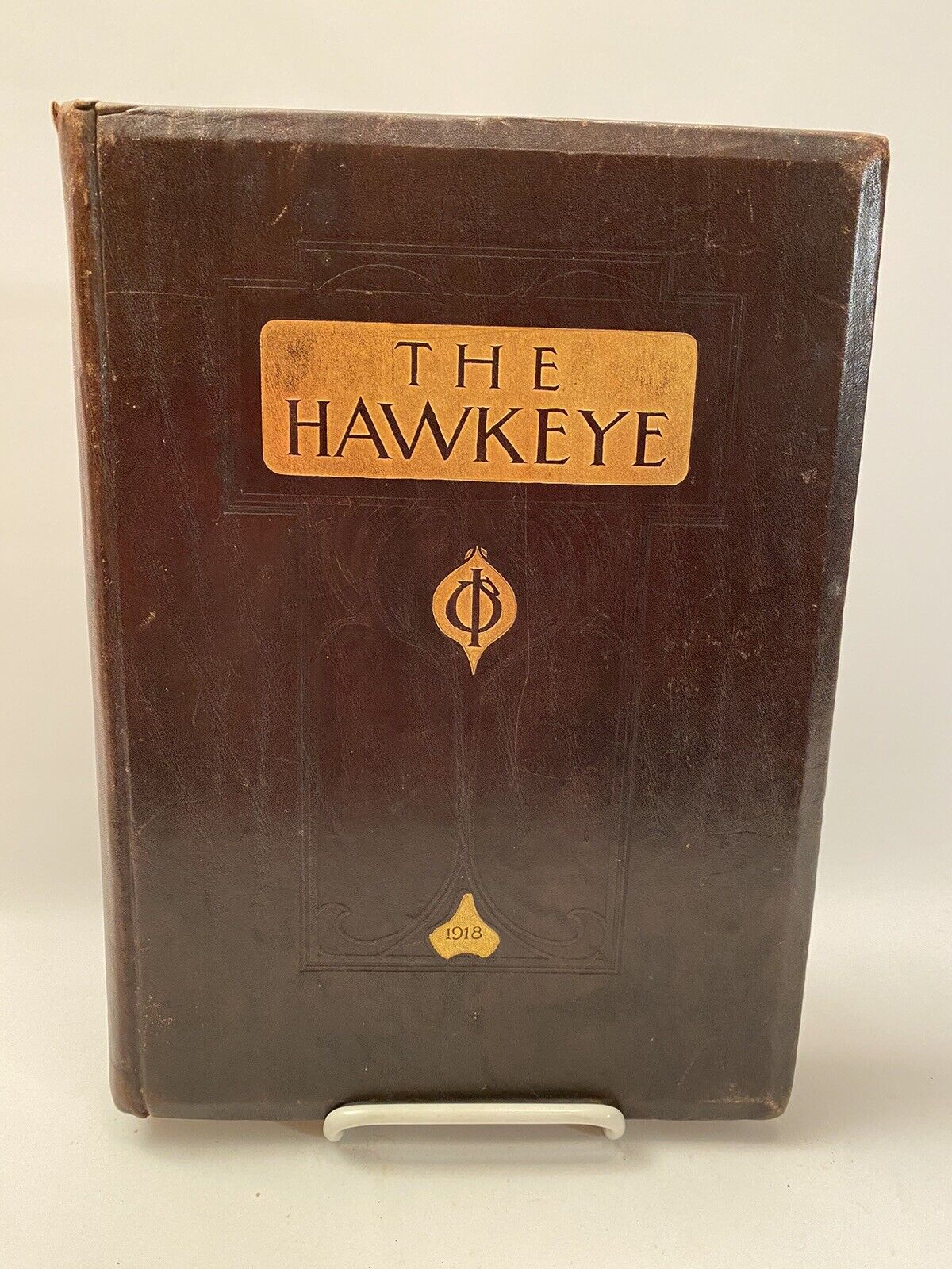 1918 University of Iowa Hawkeye Yearbook Annual WWI Football Iowa city Military