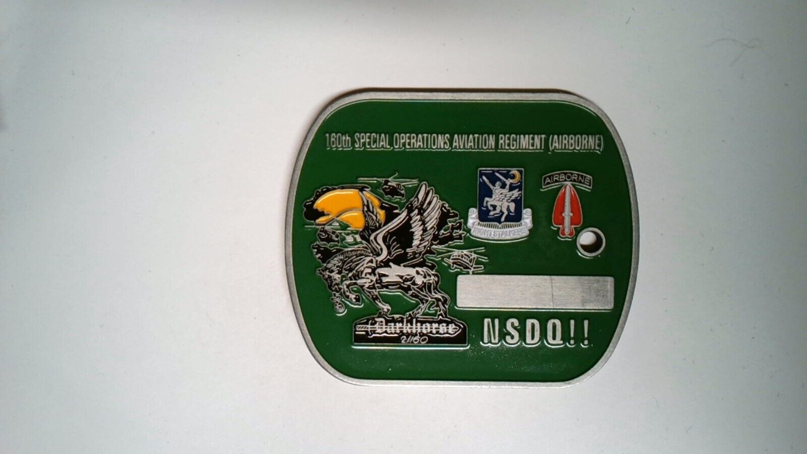 CHALLENGE COIN 160TH SPECIAL OPERATIONS AVIATION REGIMENT ABN SOAR JUMPMASTER