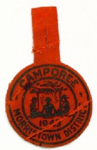 BSA Morristown District Camporee 1943 dangle scout patch