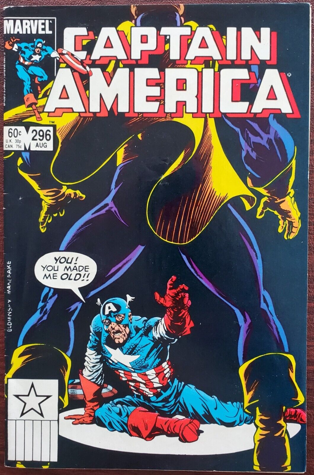 Captain America #296 VF- 7.5 (Marvel 1984) ~ Zemo ~ Red Skull✨