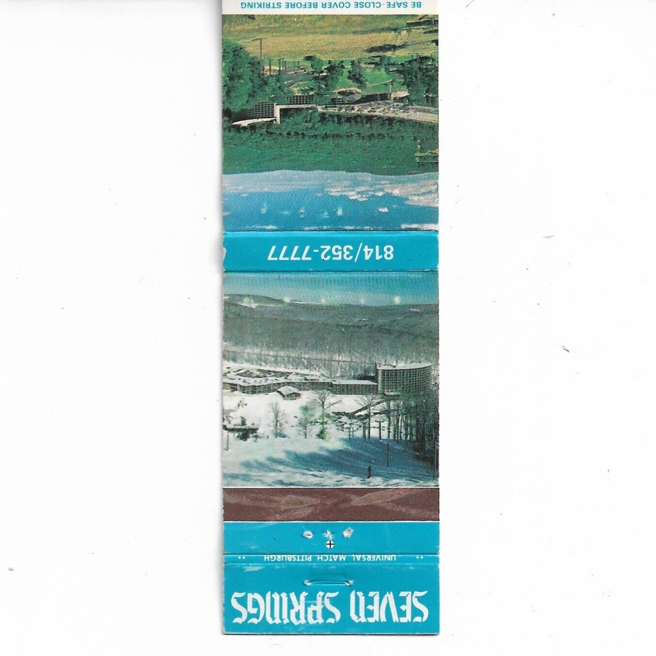 Seven Springs Resort Matchbook Cover Champion Pennsylvania Vintage Travel