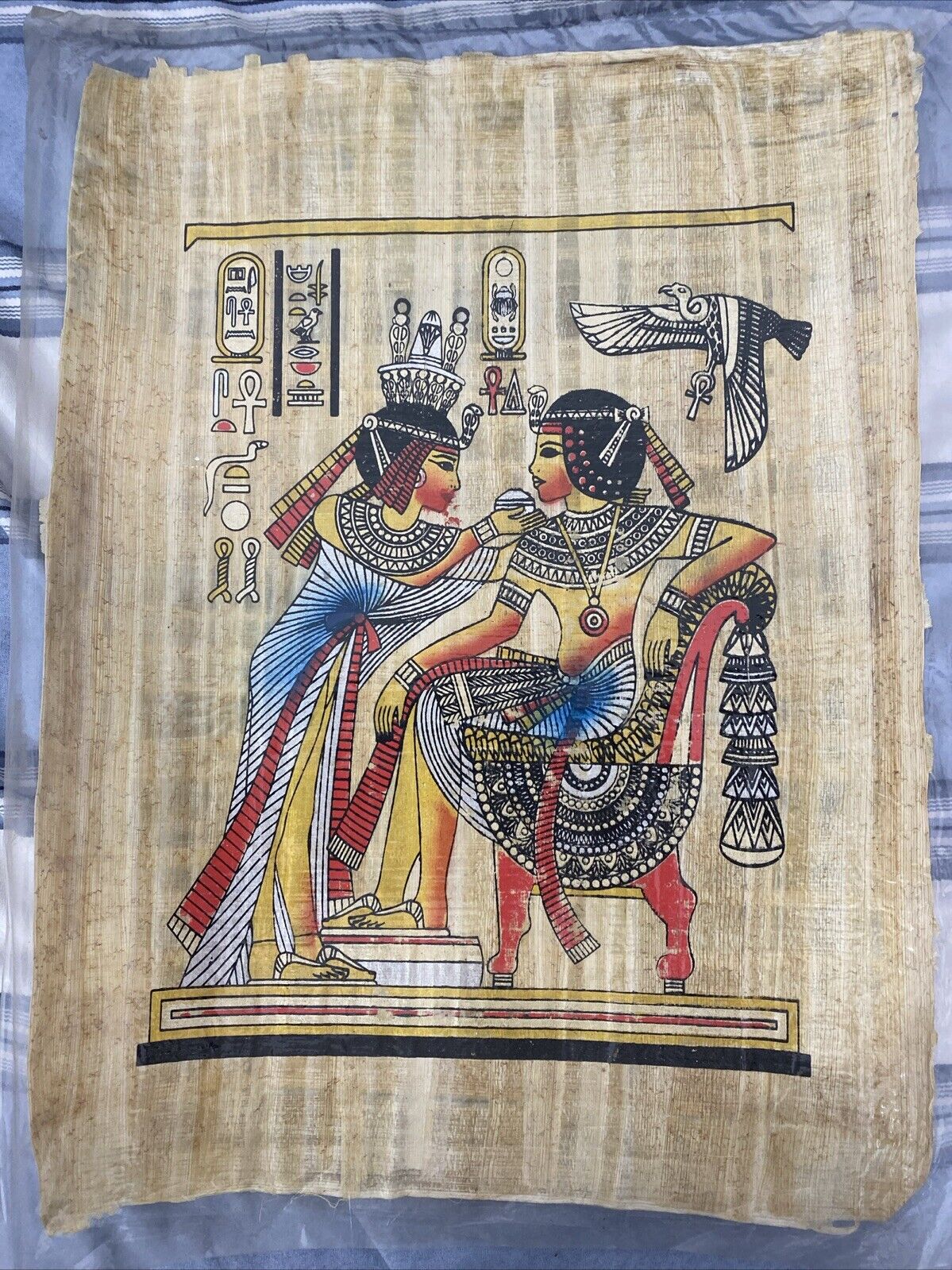 egyptian papyrus painting gift