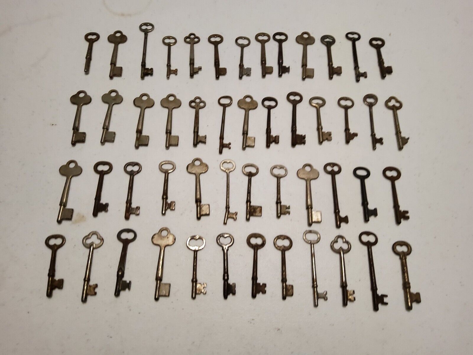 Lot Of 50 Vintage Skeleton Keys For Doors, Locks, Etc.