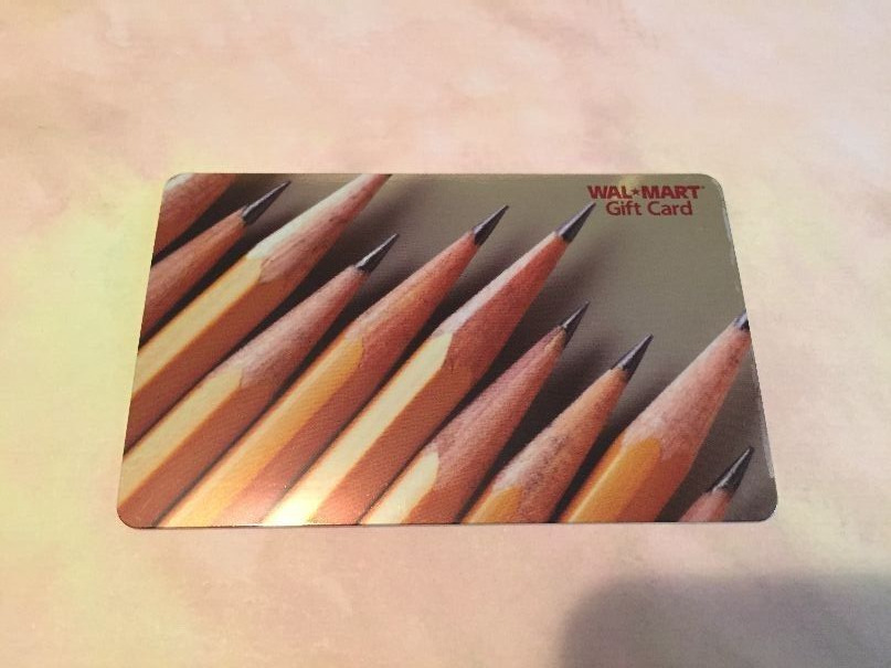 WALMART Pencils ( 2007 ) Foil Gift Card ( $0 )