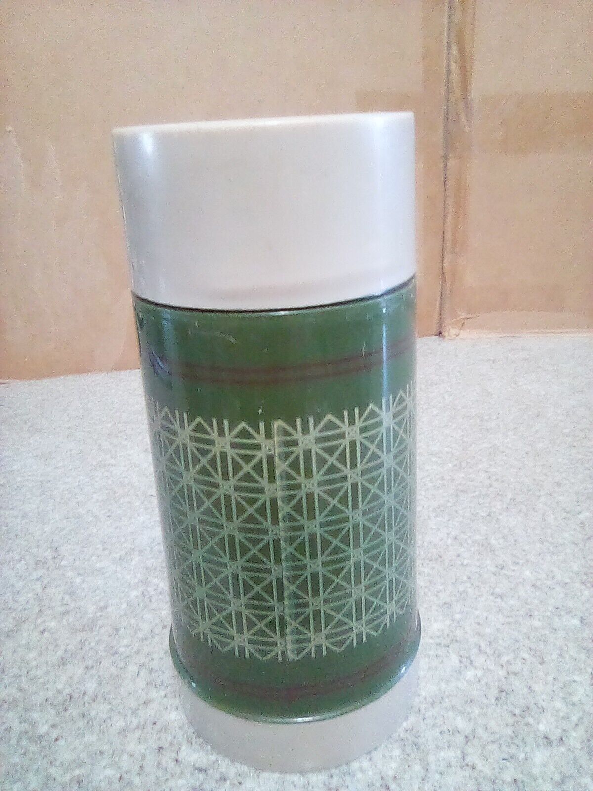 Murphy\'s Vintage Aladdin - 10 Oz. 3820 Green Thermo Bottle Thermos - / Cap & Cup
