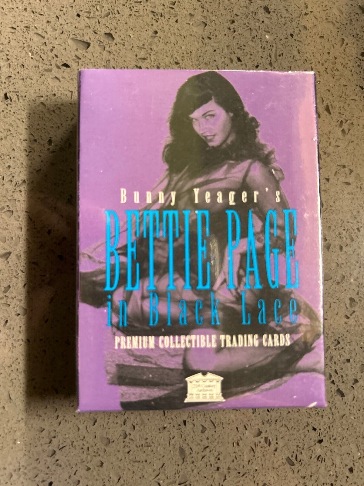 Vintage Bunny Yeager\'s Bettie Page In Black Lace Trading Card Set Sealed Box Set