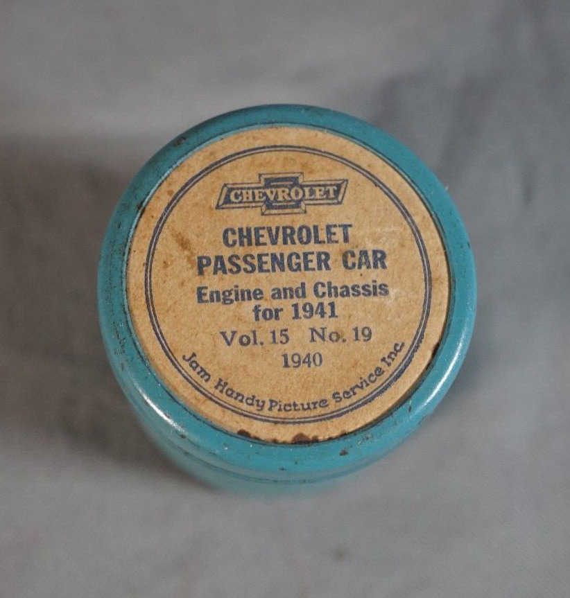 Vtg 1941 Chevrolet Passenger Car 35mm Film Roll Tins Jam Handy - Advertising