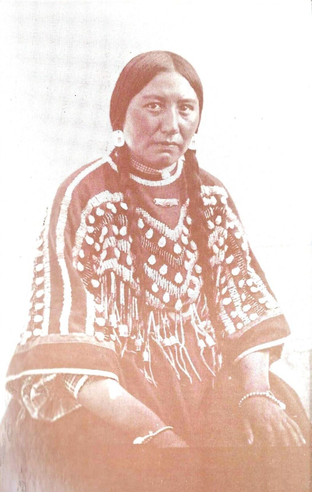 VTG Postcard Blackfeet Woman Native American