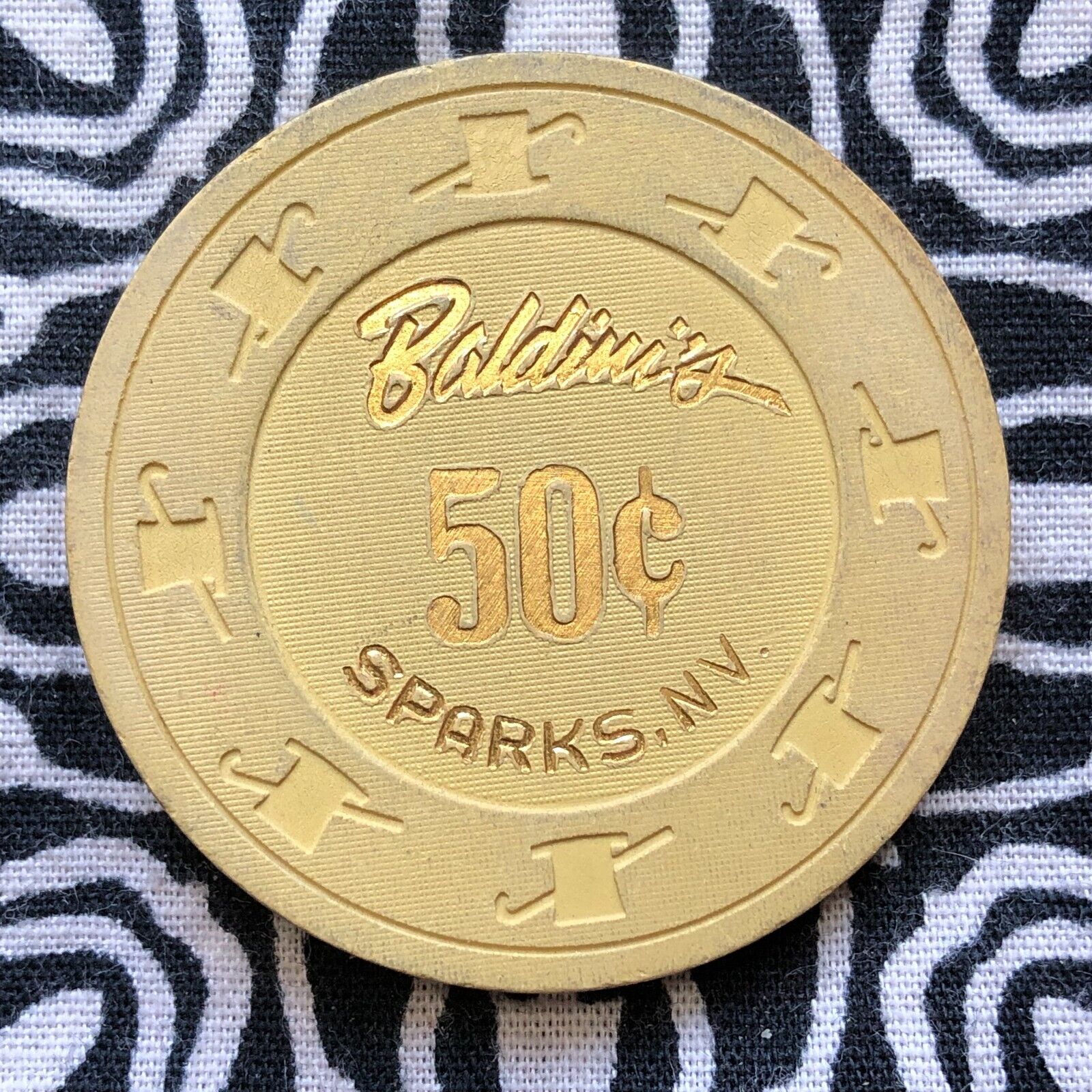 Baldini\'s 50c $0.50 Sparks, Nevada Gaming Poker Casino Chip