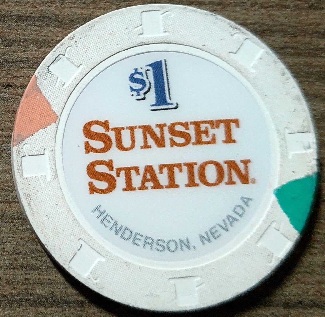 $1 Chip, Sunset Station Casino, Las Vegas (Henderson), Nevada