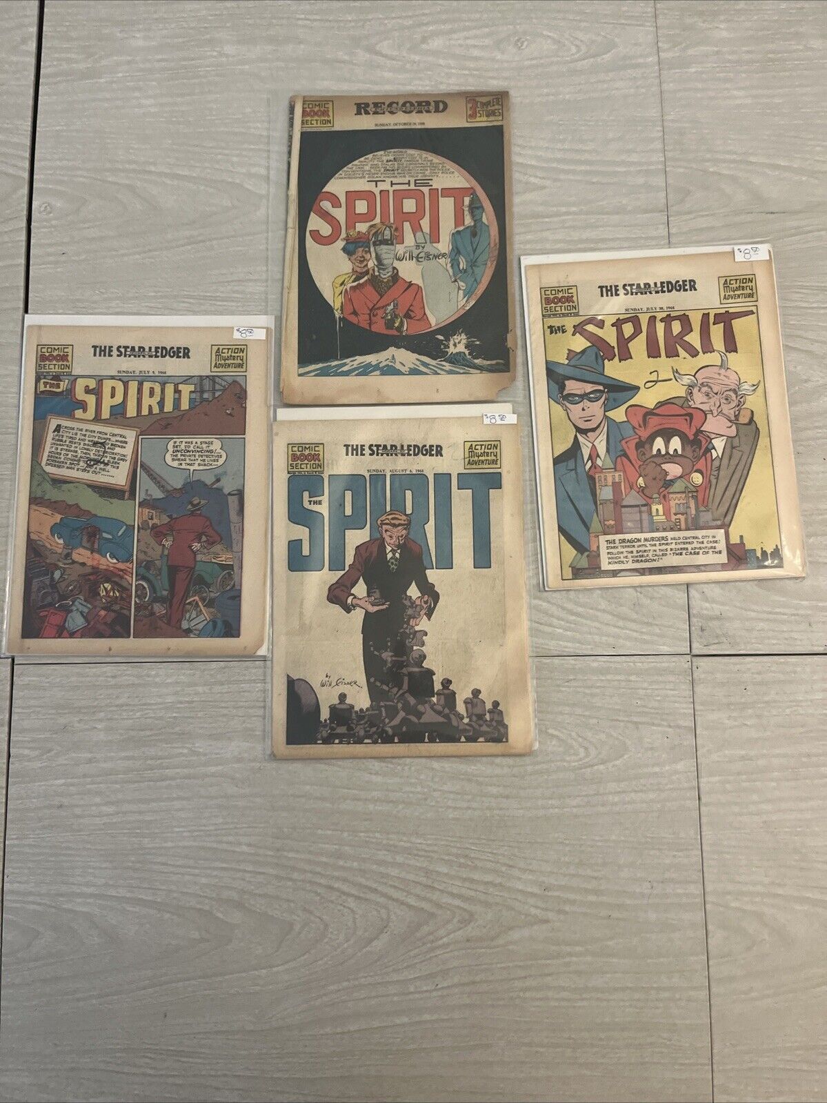 Will Eisner The Spirit Comic Book Section Chicago Sun, 1940, 1944