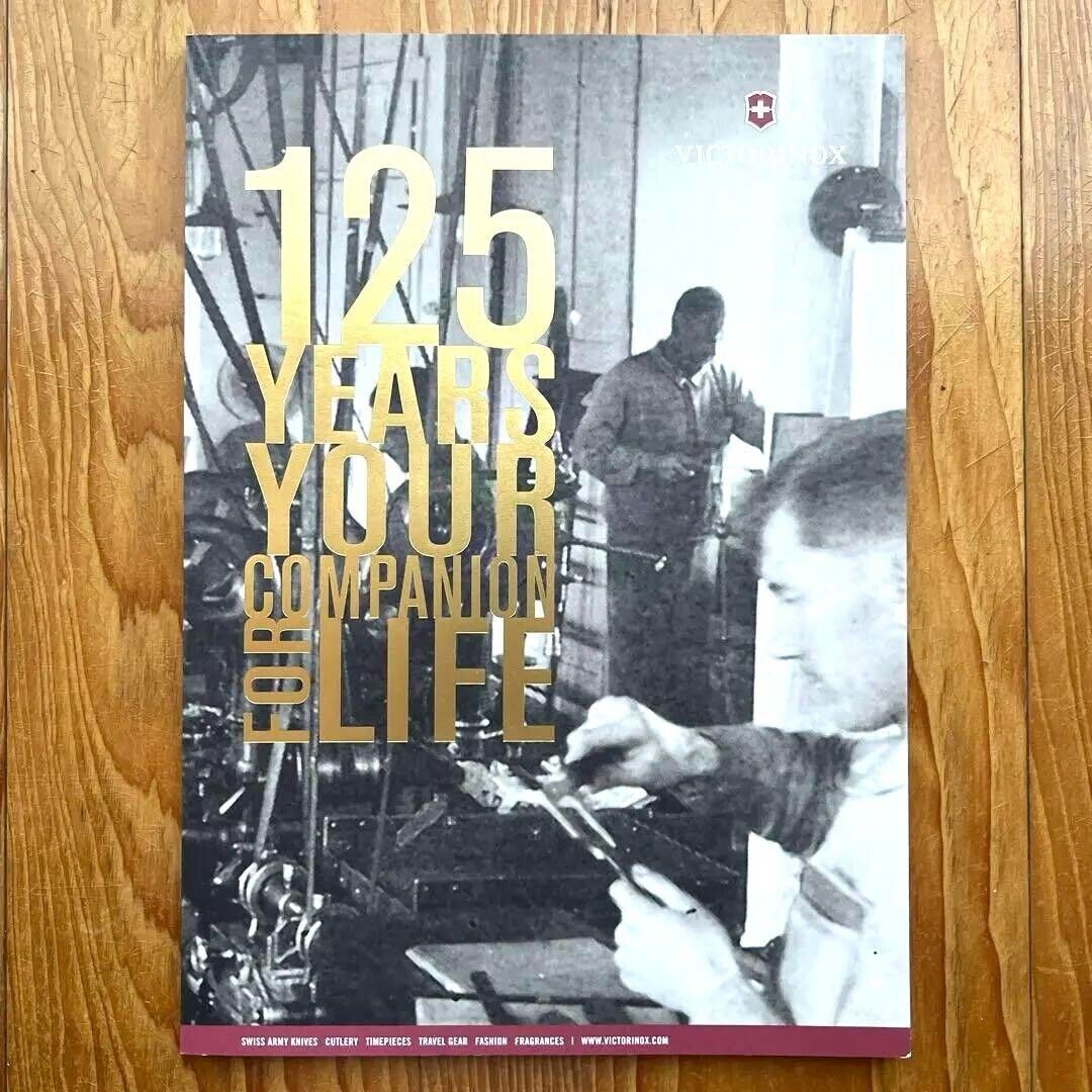 Victorinox 125 YEARS YOUR COMPANION FOR LIFE Catalog Book Novelty Rare Japan