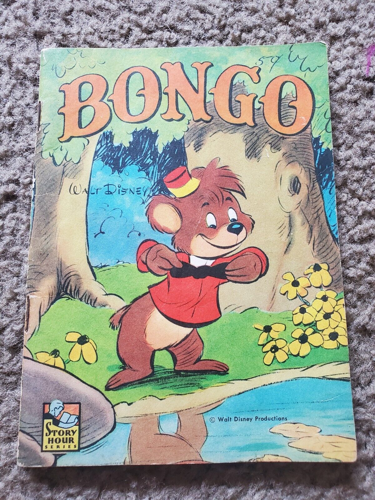 Bongo 1948 1st Print Mini Soft Cover Walt Disney 