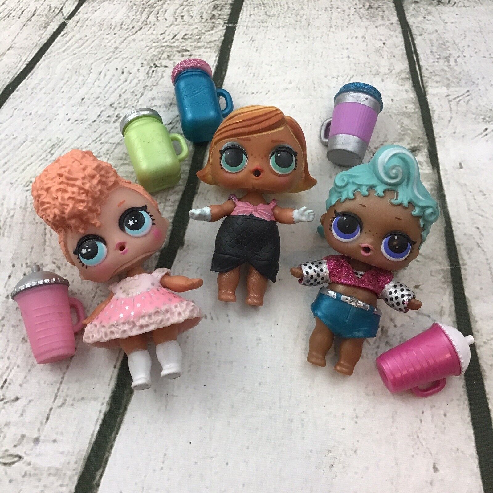 LOL Surprise Dolls Mixed Series Dressed With Cups Lot Of 3 MGA Toys