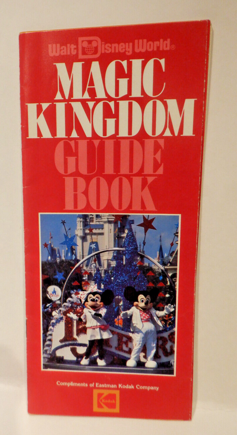 Magic Kingdom Guide Book 1986 By Kodak Walt Disney World