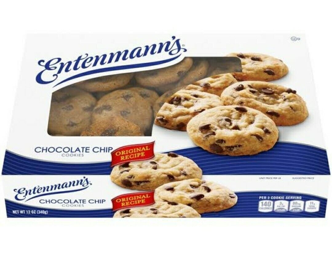 Lot of 5 boxes Entenmann\'s Chocolate Chip Cookies