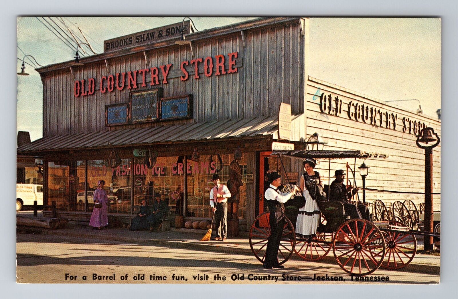 Jackson TN-Tennessee, Old Country Store, Antique, Vintage Souvenir Postcard
