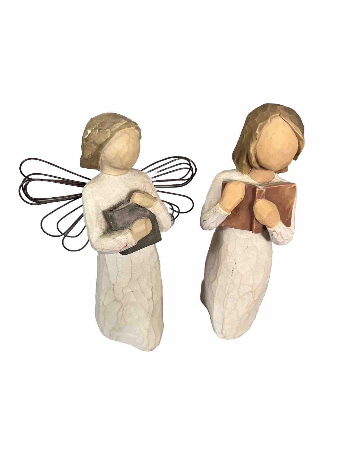 Vtg Willow Tree Angels Set Of 2 Love of Learning & Love Of Learning Angel.