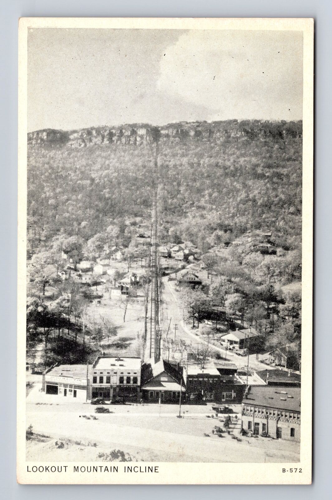 Chattanooga TN-Tennessee,  Lookout Mountain Incline, Antique Vintage Postcard