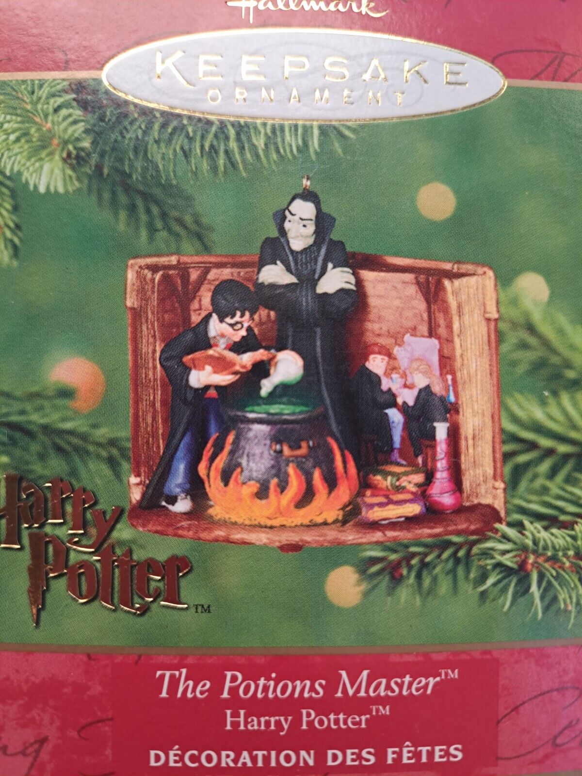 2001 Hallmark Harry Potter THE POTIONS MASTER Keepsake Christmas Ornament.
