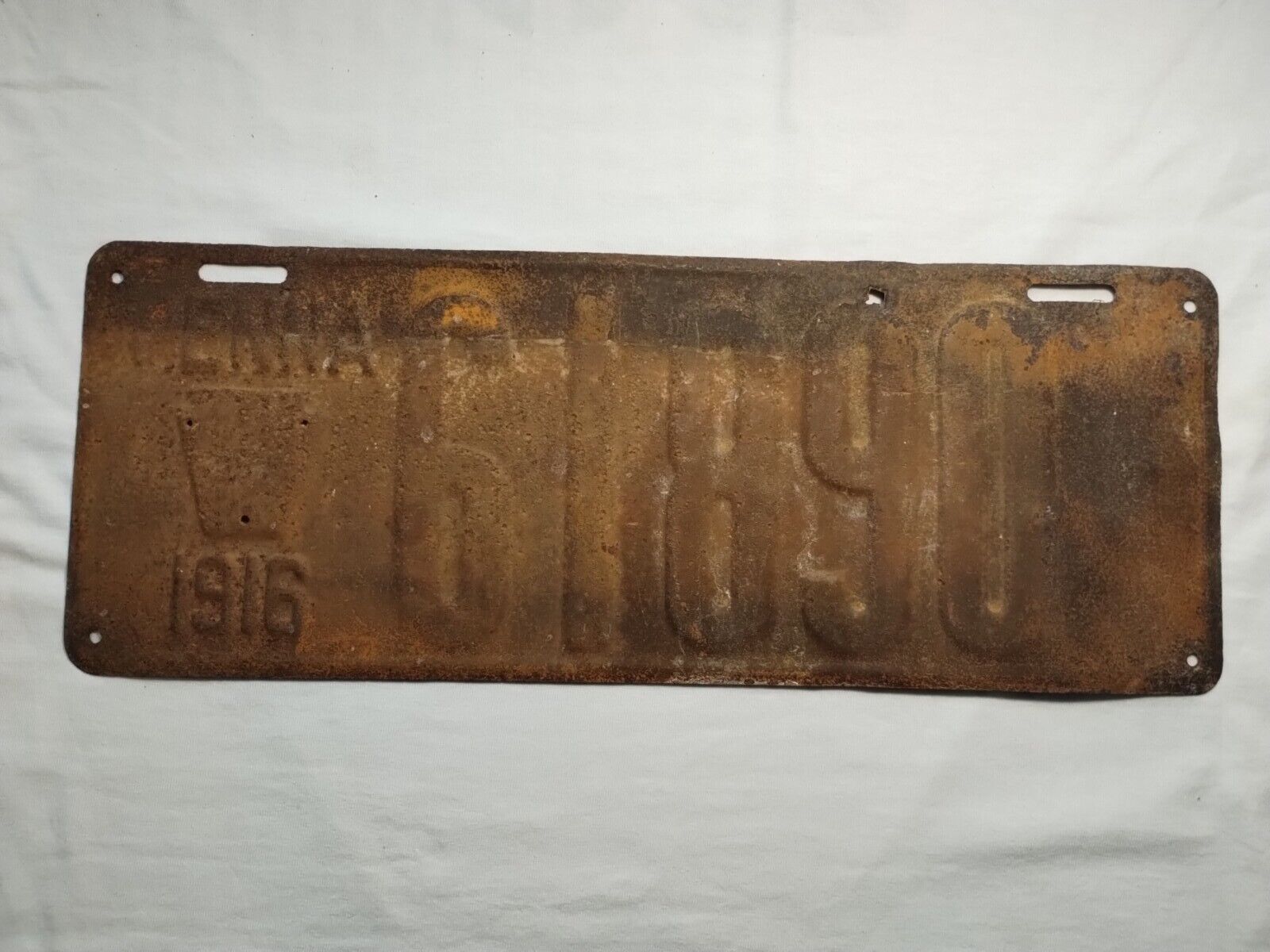 1916 Penna Pennsylvania License Plate #61890