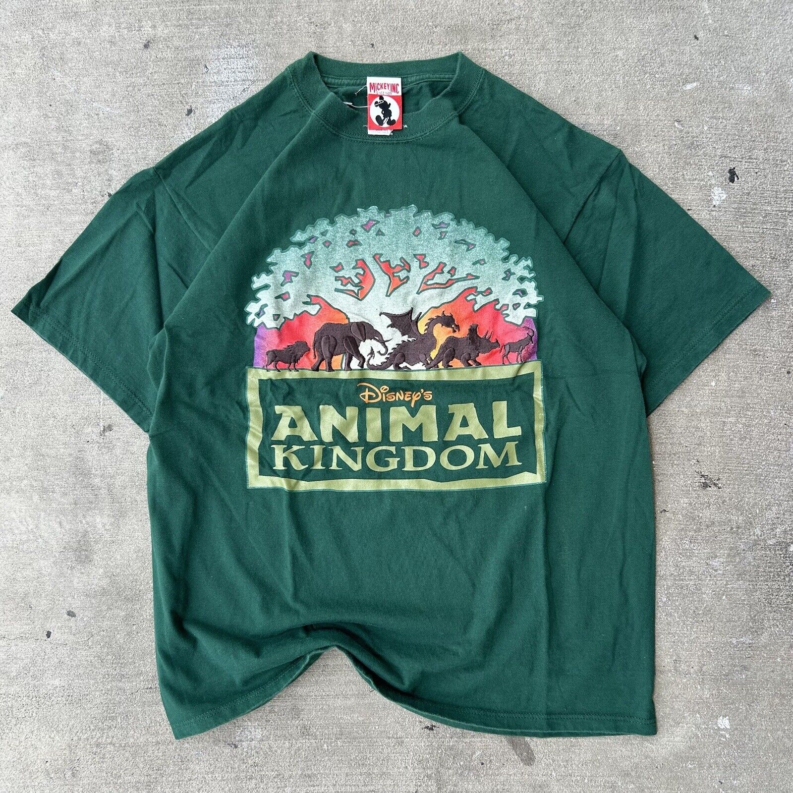 Vintage 90s Disney tee Animal Kingdom Pre Opening T shirt Rare 1998 Size Medium