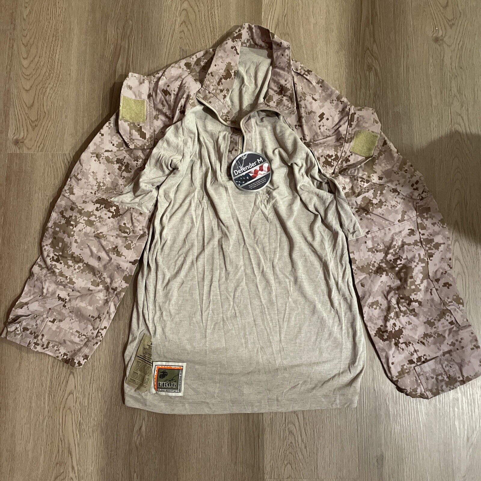 USMC MARPAT Desert Frog Shirt, Medium Regular (M-R)