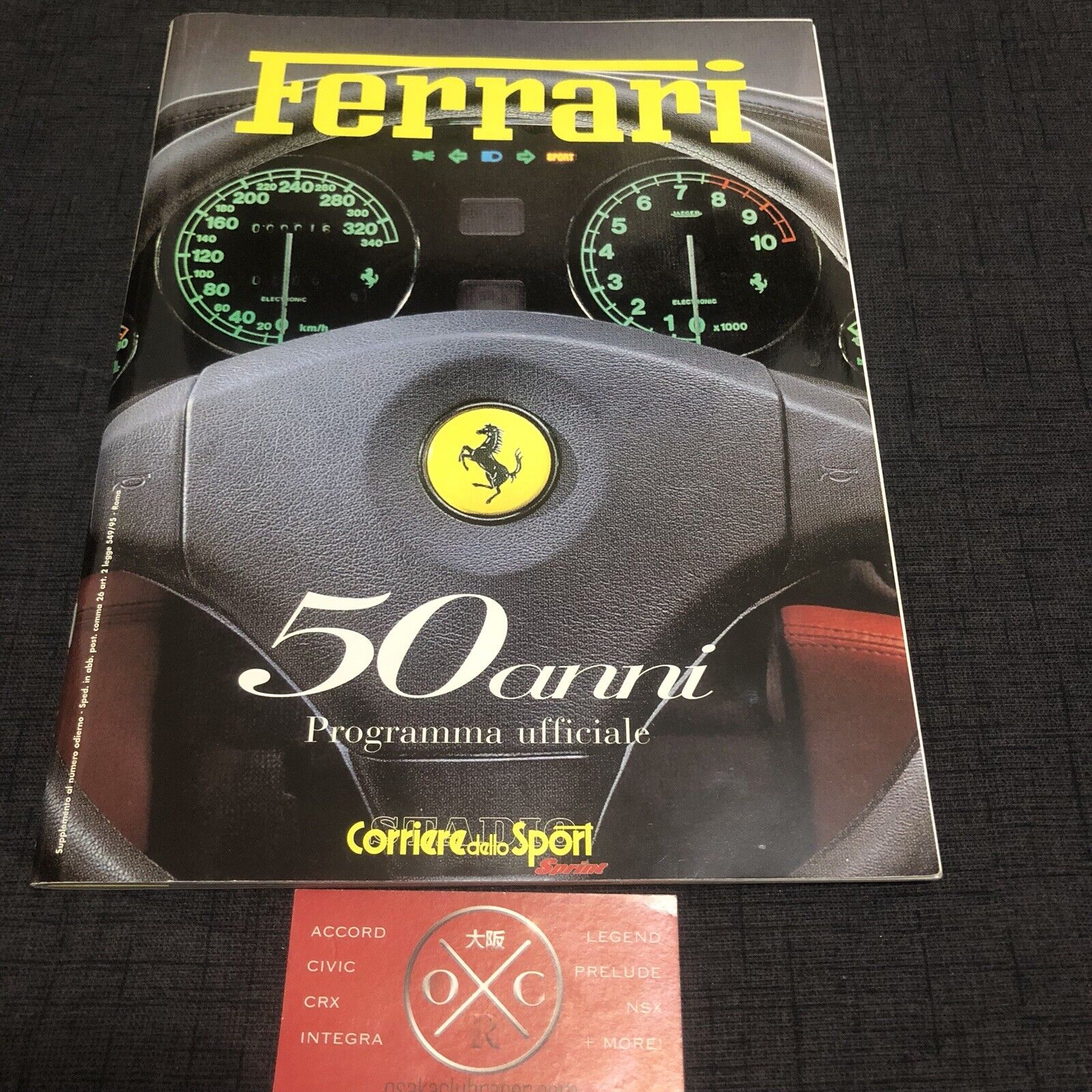Ferrari 50th Anniversary Official Program Magazine Book 1997 Vintage 512 360 348