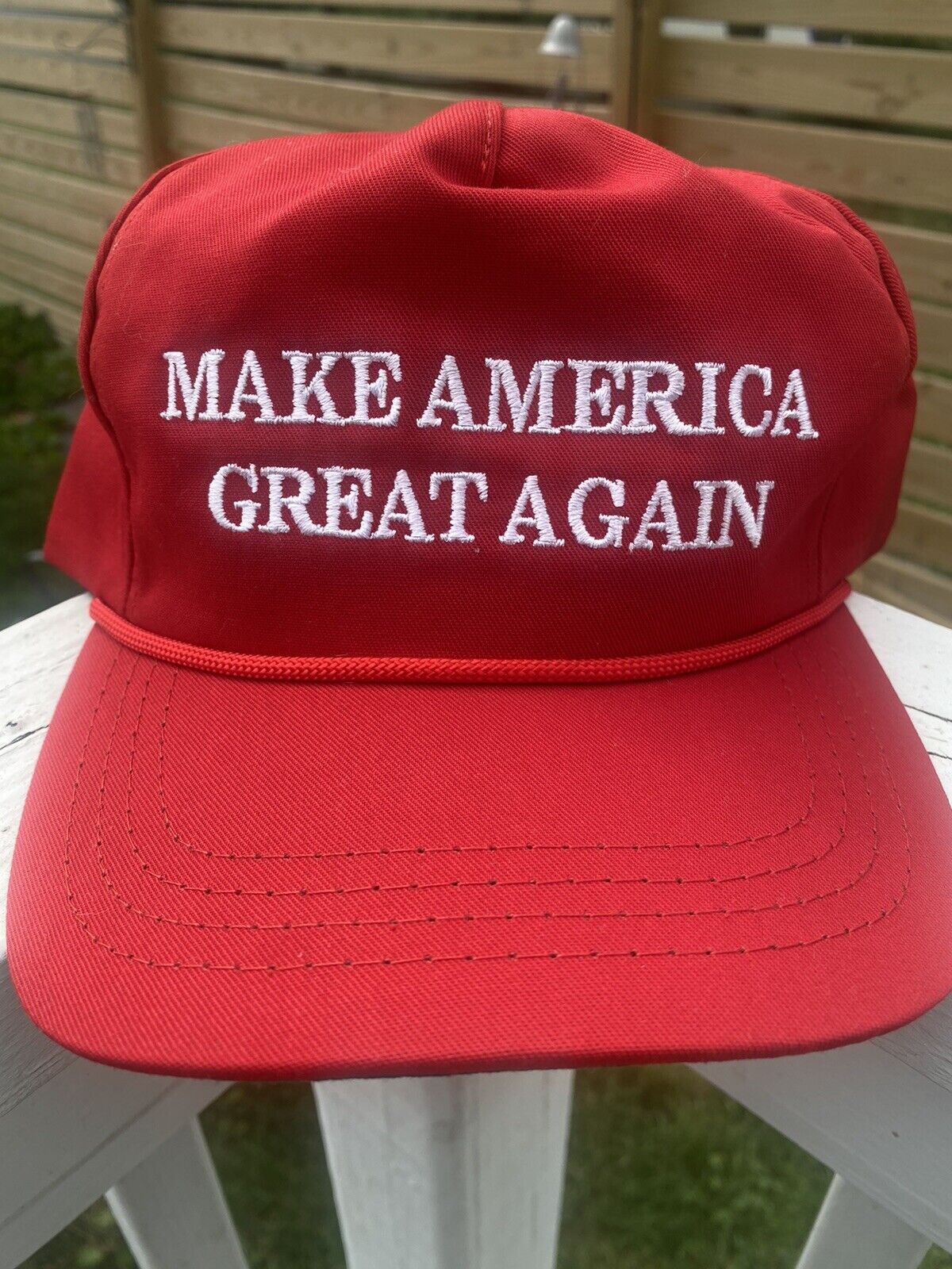 Official Trump MAGA Make America Great Again Hat Cap Red Cali Fame Rope Snapback