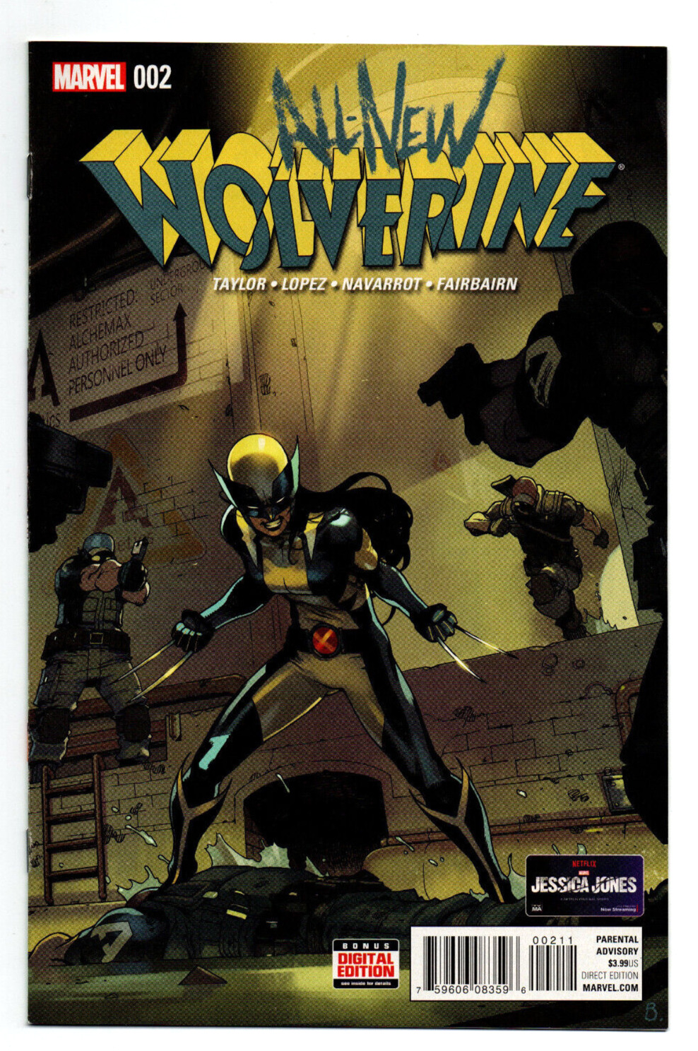 All-New Wolverine #2 - 1st App of Honey Badger - KEY- X-23 - 2016 - NM