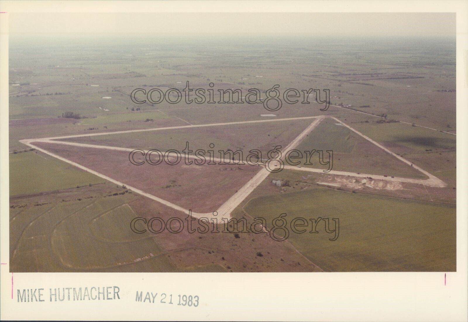 1983 Press Photo Edna Kansas Municipal Airport