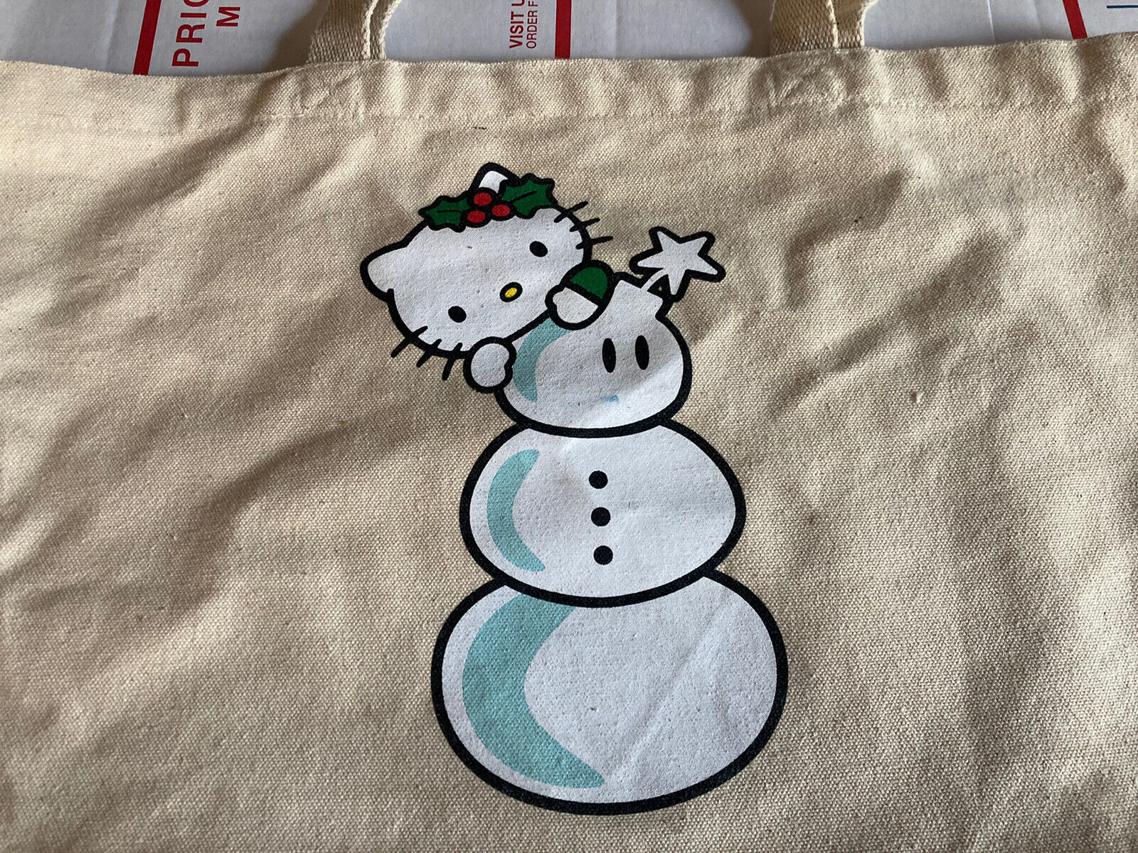 The Hundreds x Hello Kitty Snowman Canvas Tote Bag Sanrio