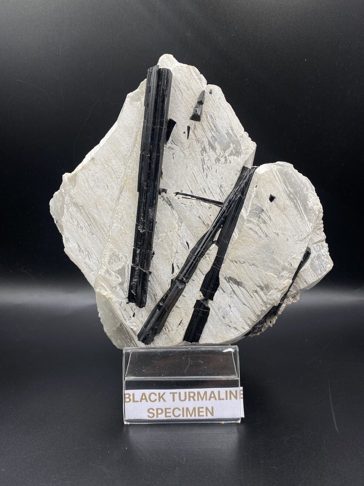 Delighted Natural Rough Black Turmaline Specimen Made In Afghanistan
