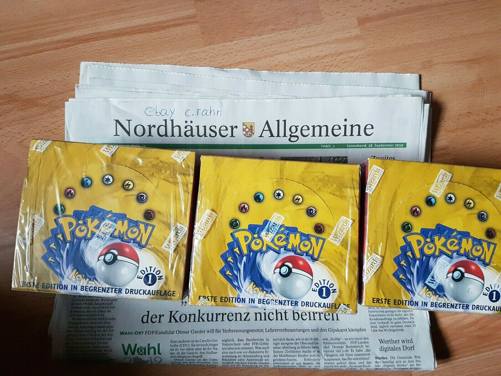 Pokemon Base Display 1. Edition German Wotc