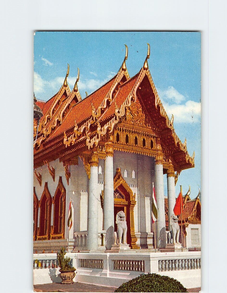 Postcard The Marble Temple Bangkok Thailand
