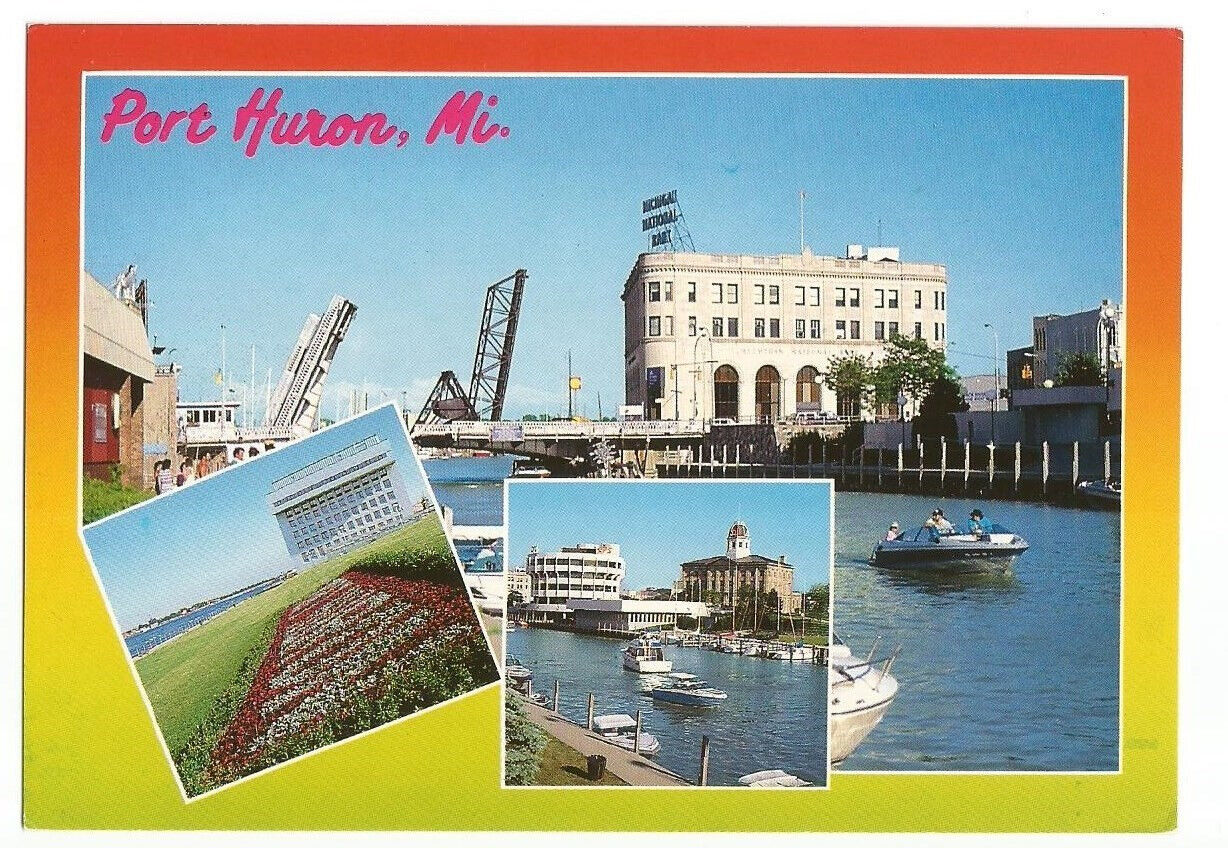 Port Huron Michigan MI Postcard Souvenir Vintage