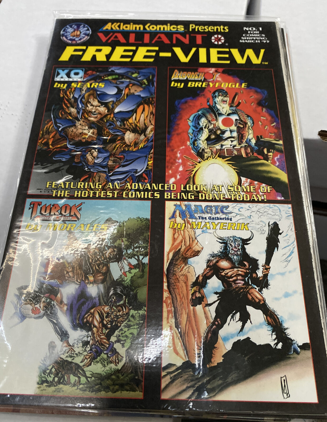 Valiant Free-View #1 Preview of Magic the Gathering Nice Copy (Acclaim, 1995)