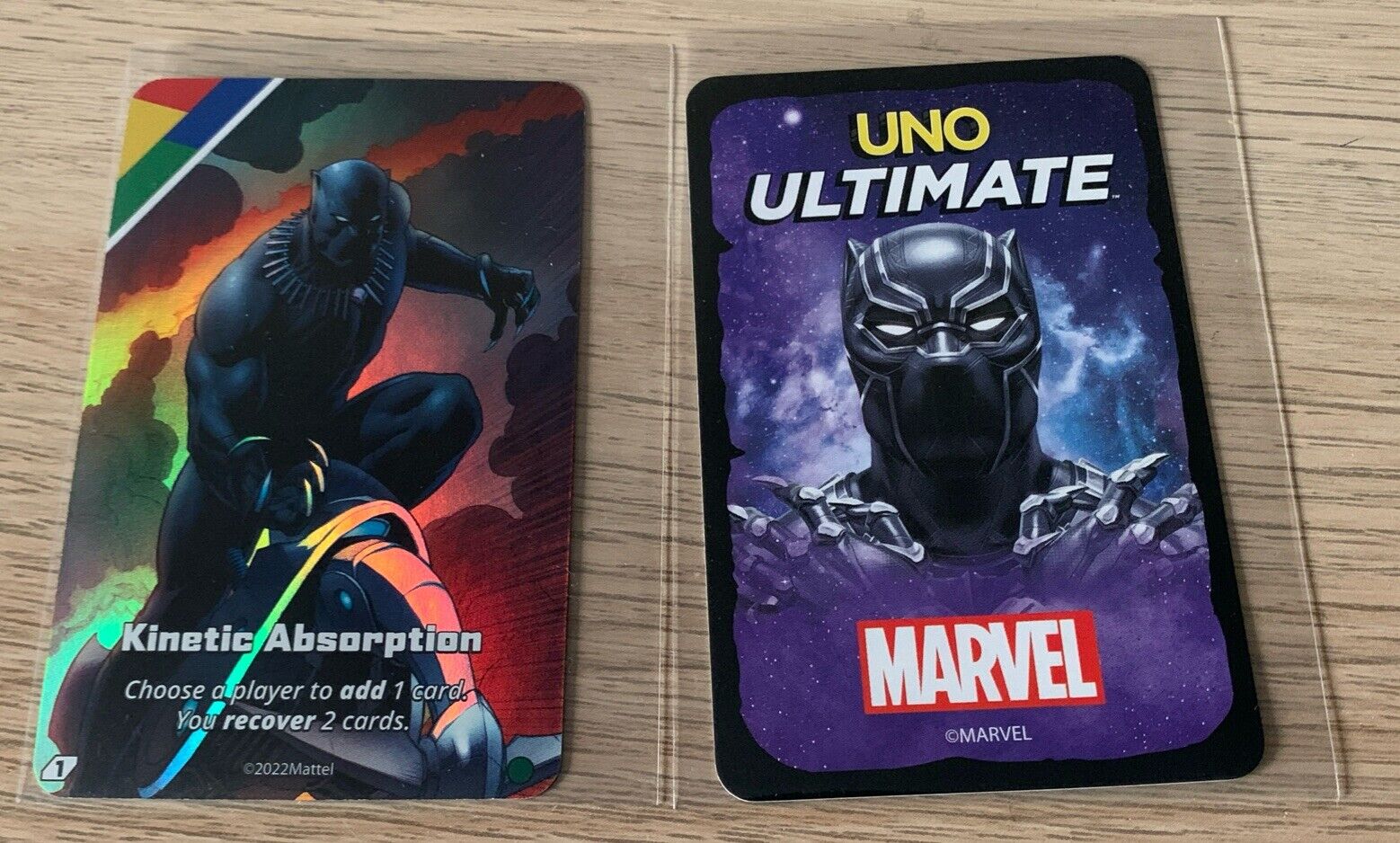2022 Marvel UNO Ultimate Card Game - Common Black Panther Kinetic Absorption