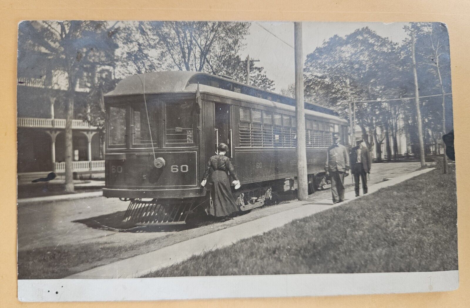 1910 Glens Falls Hudson Valley Railway TROLLEY RPPC New York PHOTO Post Card
