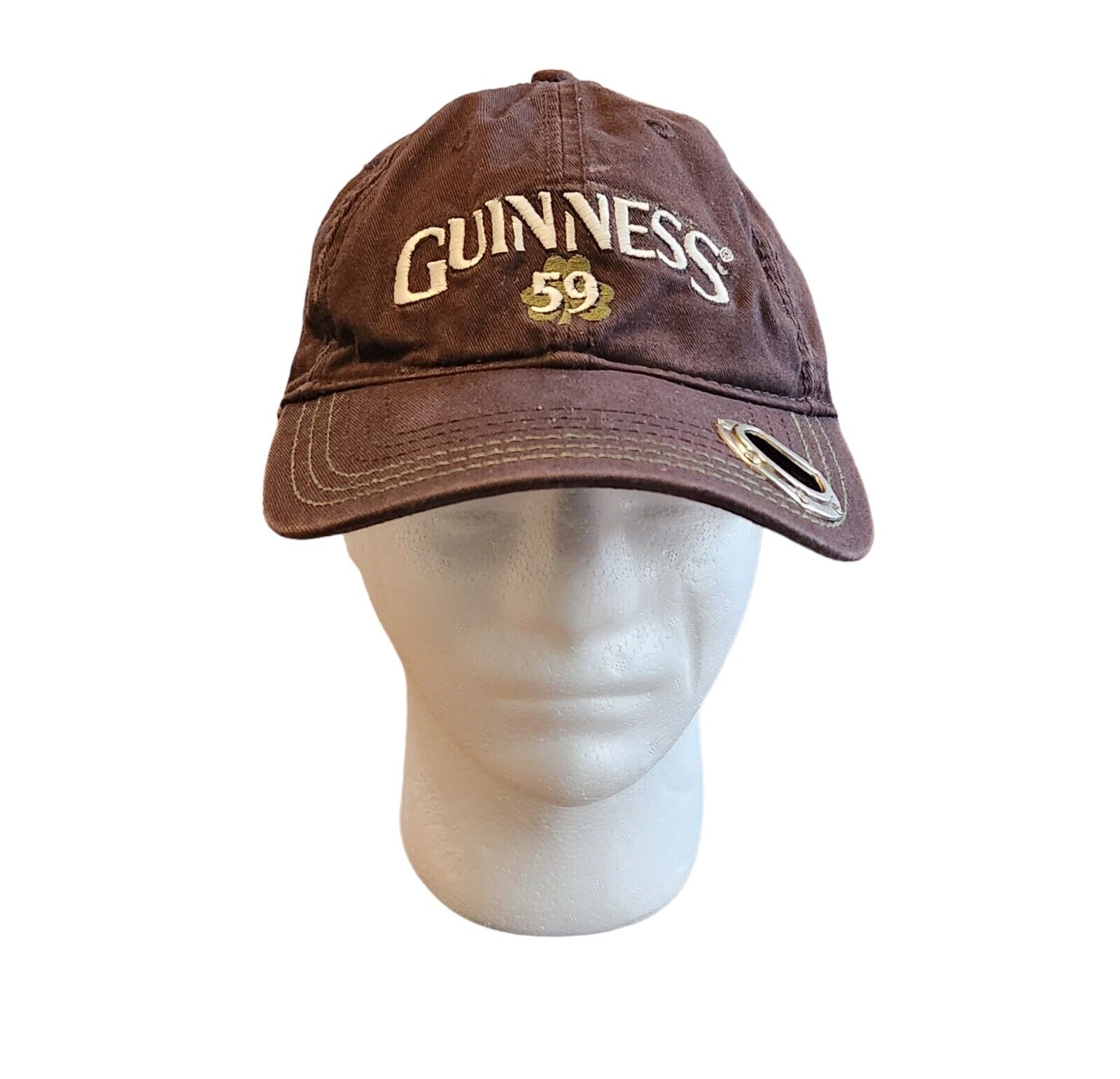Guinness Bottle Opener Hat Brown Hat Cap With Built In Bottle Opener