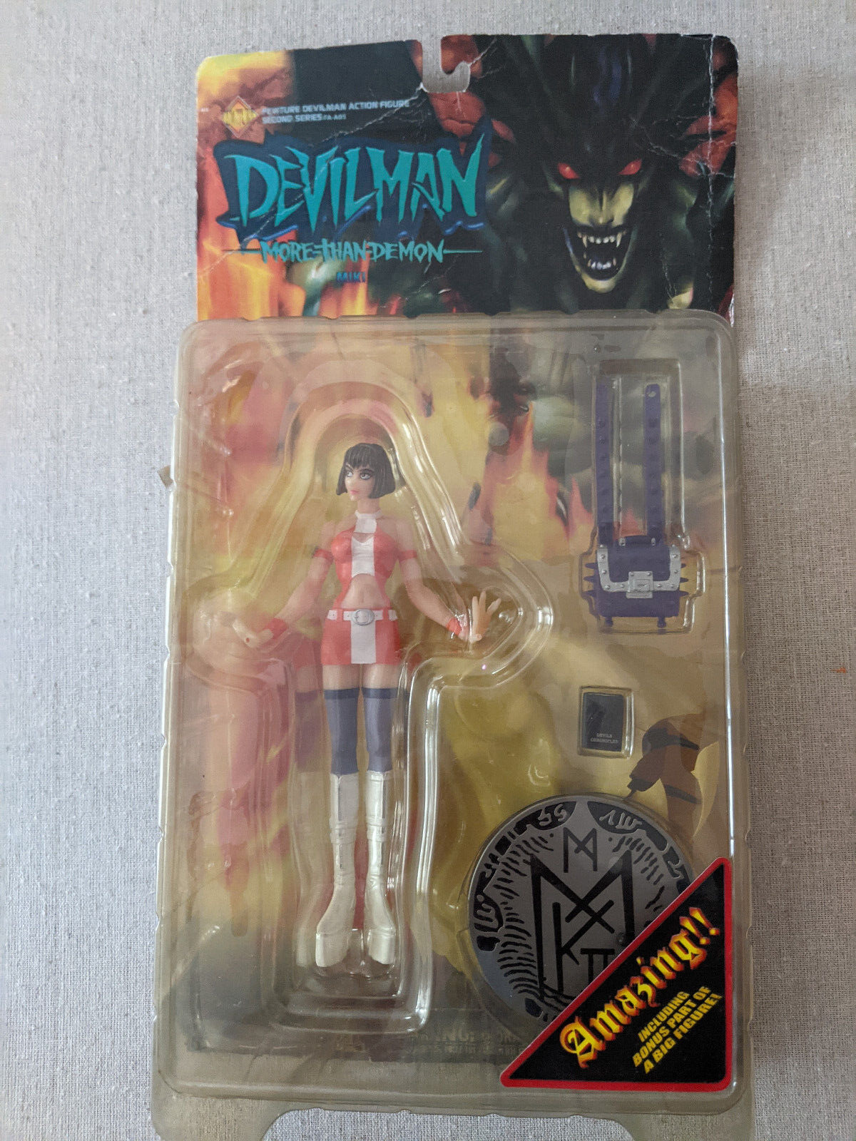 Devilman Crybaby Action Figure Miki Makimura Fewture  More than Demon 7 inch New